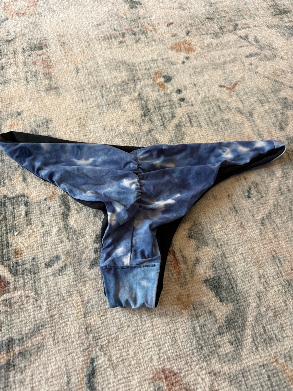 Lululemon reversible Blue Tie-Dye Bikini Bottoms